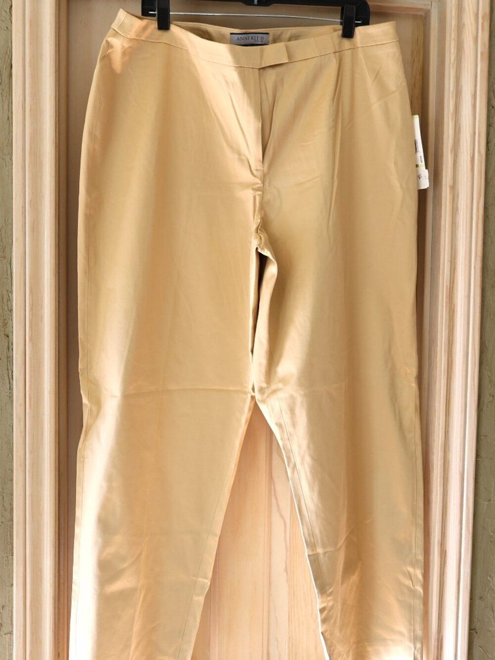 NWT Anne Klein New York Pants Trousers Size 18W Golden Khaki MSRP $170